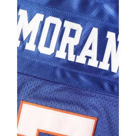 Men's #7 Embroidered Color-Block Football Jersey - Breathable V-Neck Short Sleeve Sports Shirt for Summer, Perfect for Parties & Casual Wear