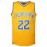Stitched #22 Yellow Basketball Sports Jersey, Sleeveless Basketball Jersey, Polyester Basketball Shirt Classic Tank Top - Gift For Basketball Fans