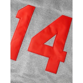 Men's Retro #14 Grey Baseball Jersey - Embroidered 