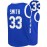 1pc Men's Embroidered #33 Basketball Jersey - Polyester Sports Tank Top, Crew Neck, Loose Fit, Knit Fabric, for Party, Vacation, Outdoor Activities - Four Seasons Athletic Wear, Versatile Jersey Wear | Streetwear Fashion | Embroidered Details