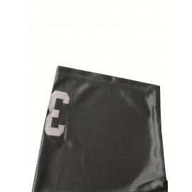 34 Black Breathable Embroidered Football Jersey - Casual V-Neck Sports Shirt For Outdoor Activities & Parties, Sizes S-XXXL