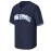 Men's #7 Navy Blue Embroidered Baseball Jersey - V-Neck, Short Sleeve, Polyester Sports Shirt for All Seasons