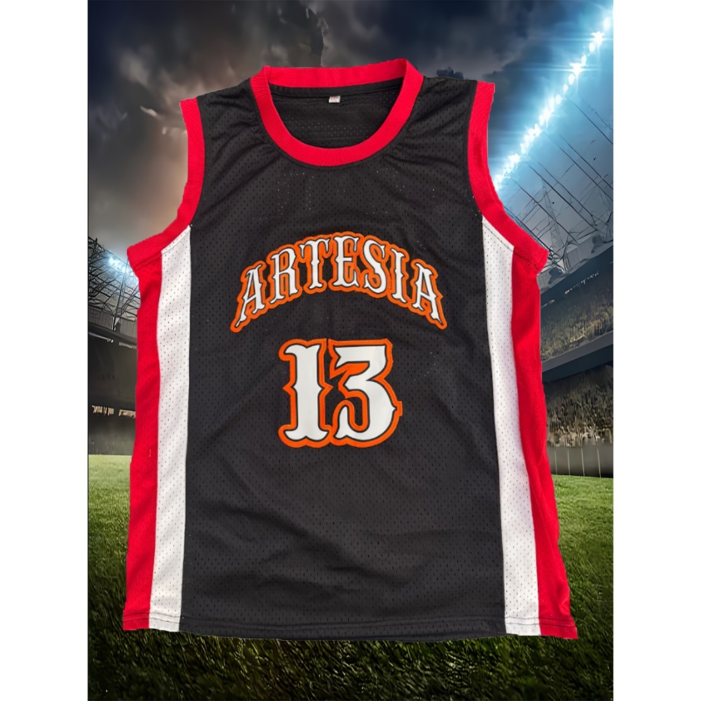 Men'S Basketball Shirt # 13 Black Basketball Sportswear Suitable For Training, Competition, Christmas, Halloween, S-XXXL