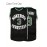 Men's #3 Montrose Christian Basketball Jersey - Black, Embroidered Green & White, Sleeveless Sportswear for Training & Competition, Breathable Mesh Fabric, Ideal for Spring-Autumn, Sizes S-XXXL