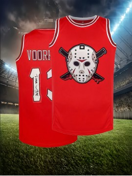 [Party Highlight] Men's #13 Basketball Jersey - Embroidered Polyester Knit Sleeveless Shirt, Loose Fit for Team Sports, Training & Casual Wear, Sizes S-XXXL, Party Sports Outfit | Skull Graphic Jersey | Glossy Finish Top, Best for Christmas