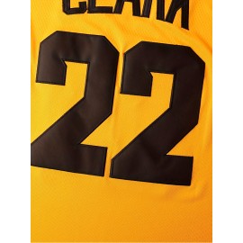 Men'S American Basketball Sweatshirt # 22 Yellow Sweatshirt Suitable For Training And Competition S-XXXL