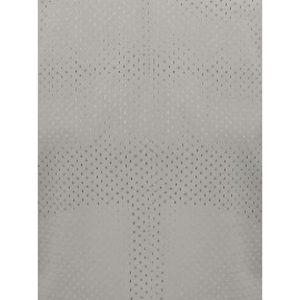 Men'S Bayside 25 Grey Basketball Jersey, Polyester Knit Fabric, Crew Neck Sleeveless Sports Shirt, Breathable & Moisture-Wicking, for Casual, Running, Training, Team Sports & Parties