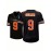 Men's #9 Embroidered Breathable Football Jersey, V-Neck Black Short Sleeve American Football Shirt for Training, Game and Party Uniform