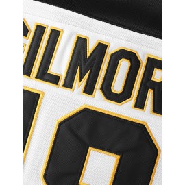 Men's #18 Ice Hockey Jersey, Embroidered Letters and Numbers Sports Top, V-Neck, Loose Fit - Ideal for Training, Outdoor Activities, Casual Wear