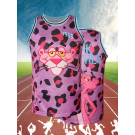 Men's #19 Basketball Jersey - Sleeveless, Stretchy Polyester Tank Top for Training & Casual Wear, Machine Washable - Versatile All-Season Design, Sizes S-XXXL